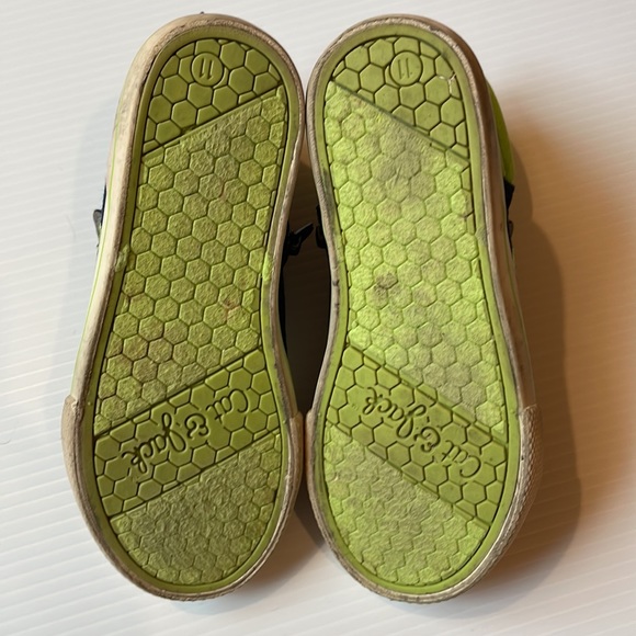 Cat & Jack blue & green hightop sneakers, boys size 11 - Picture 5 of 12